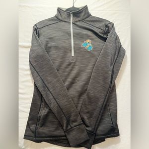 Coastal Carolina grey quarterzip. Size small